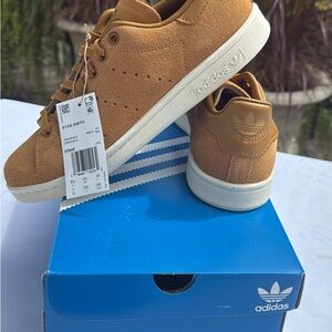 Adidas mens Stan Smith Brown Sneakers Originals